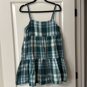 American Eagle Plaid Babydoll Dress, Small